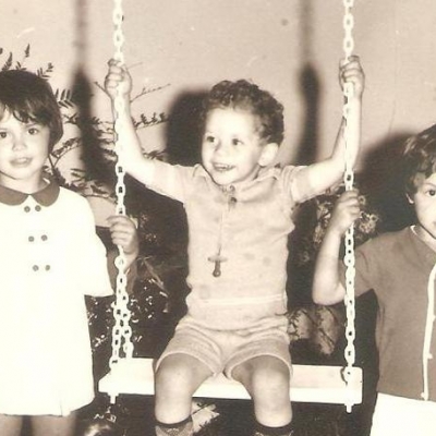 Candida dos Reis (Cuca), Agostinho Basso (Gutto) e Jasser dos Reis (Jacaré) em 1970.