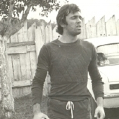 No final da década de 1970, o goleiro João Batista Longo, conhecido como Titela, nos tempos do Independente, no antigo Estádio Municipal. (foto/arquivo Oscar Francescatto).