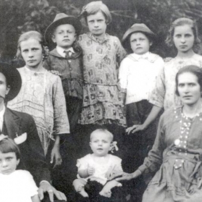 Família de José Dal Bosco, em 1924. 