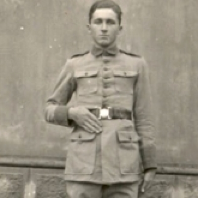 Vico Francisco Bresolin quando era integrante do Quartel, em 1933. Bresolin faleceu há 30 anos. (Foto/arquivo Nivalda Bresolin Bolzan)