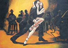 ‘O Baile’, estudo de Fabian Perez de Valkíria Freitas. - Danúbia Otobelli