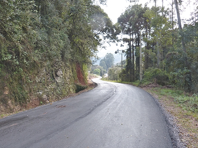 Trecho do Bonito ao Cerro Grande deve ser sinalizado até o final do mês. - Gilnei Gonçalves/Prefeitura de NP/Divulgação