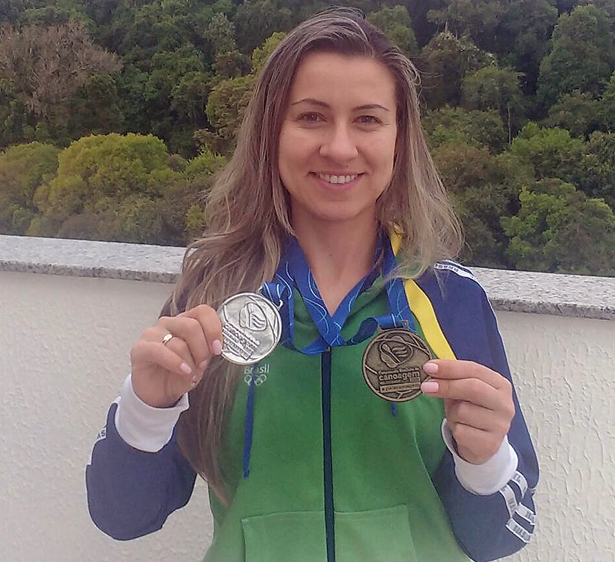 Juliana competiu em Curitiba. - Divulgação