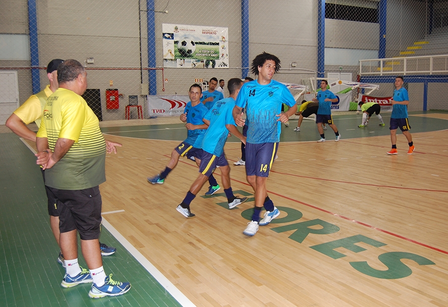Equipe do Flores Futsal foi apresentada em fevereiro. - Antonio Coloda/O Florense