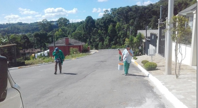 Ruas foram pintadas e sinalizadas. - Prefeitura de Flores da Cunha/Divulgação