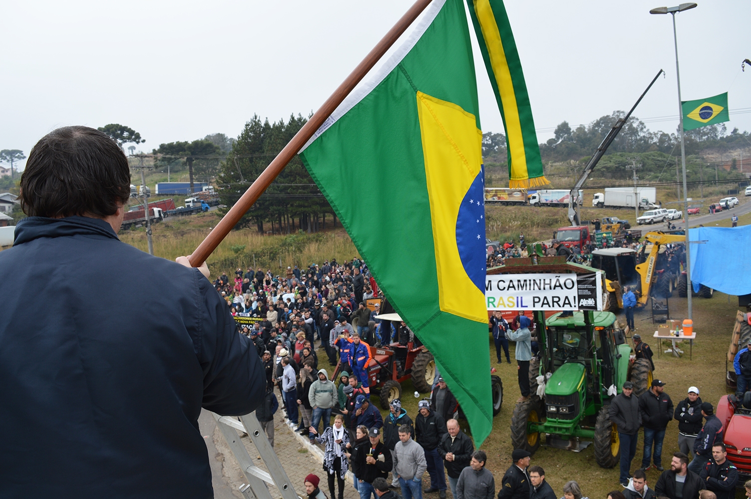 União da população foi destaque nas manifestações em Flores da Cunha. - Camila Baggio