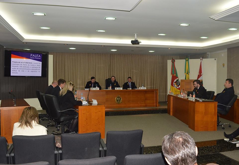 Câmara de Vereadores de Flores da Cunha teve apreciação de 59 itens. -  Câmara de Vereadores FC/Divulgação