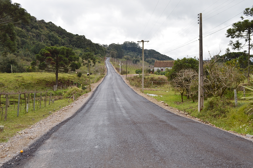 Base na Linha 40 foi concluída. - Prefeitura de Flores da Cunha/Divulgação