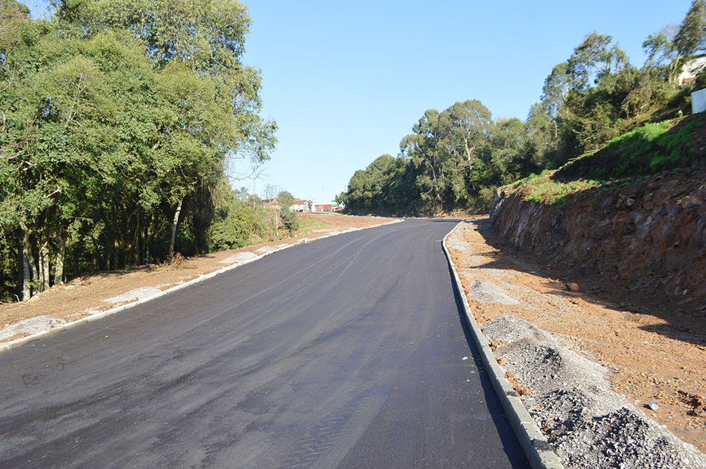Via de 200 metros foi pavimentada. - Prefeitura de Flores da Cunha/Divulgação