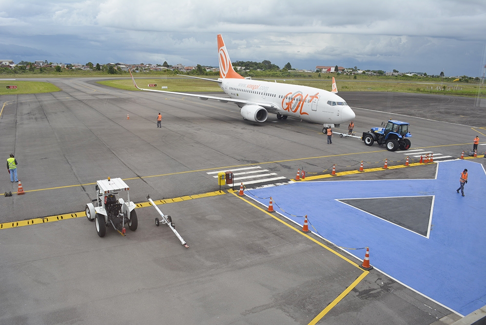 No primeiro semestre, 94 mil passageiros passaram pelo aeroporto caxiense. - Leonardo Portella/Divulgação