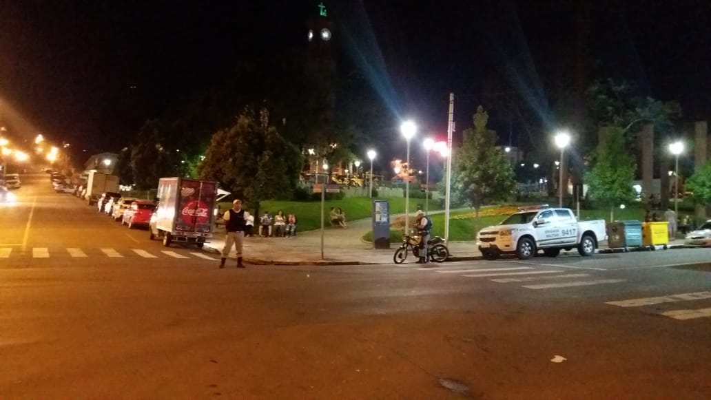 Ação ocorreu no entorno da Praça da Bandeira. - Brigada Militar Divulgação
