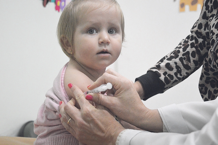 A estimativa é vacinar 158 crianças durante a campanha no município. - Gabriela Fiorio