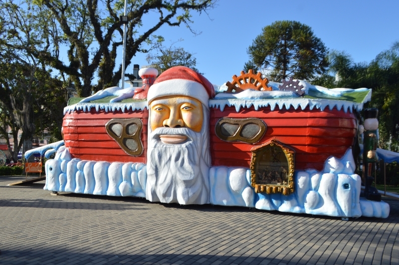 Casinha do Papai Noel será uma das atrações.  - Prefeitura FC/Divulgação