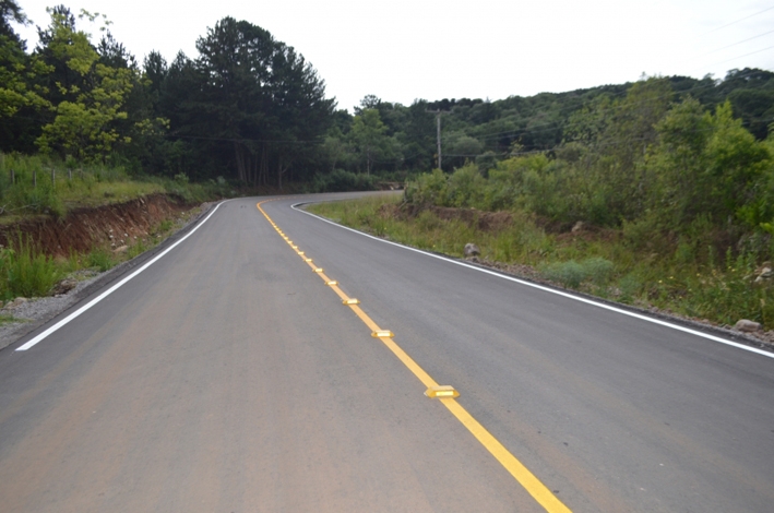 Somente em 2019 foram asfaltados 11,4 Km. - Prefeitura de Flores da Cunha/Divulgação
