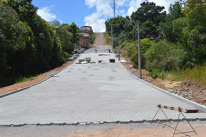 Serão pavimentados 210 metros da via, que tem 13 metros de largura, com investimento de R$ 301 mil. - Prefeitura de Flores da Cunha/Divulgação