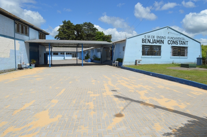 Escola Municipal Benjamin Constant. - Prefeitura de FC/ Divulgação