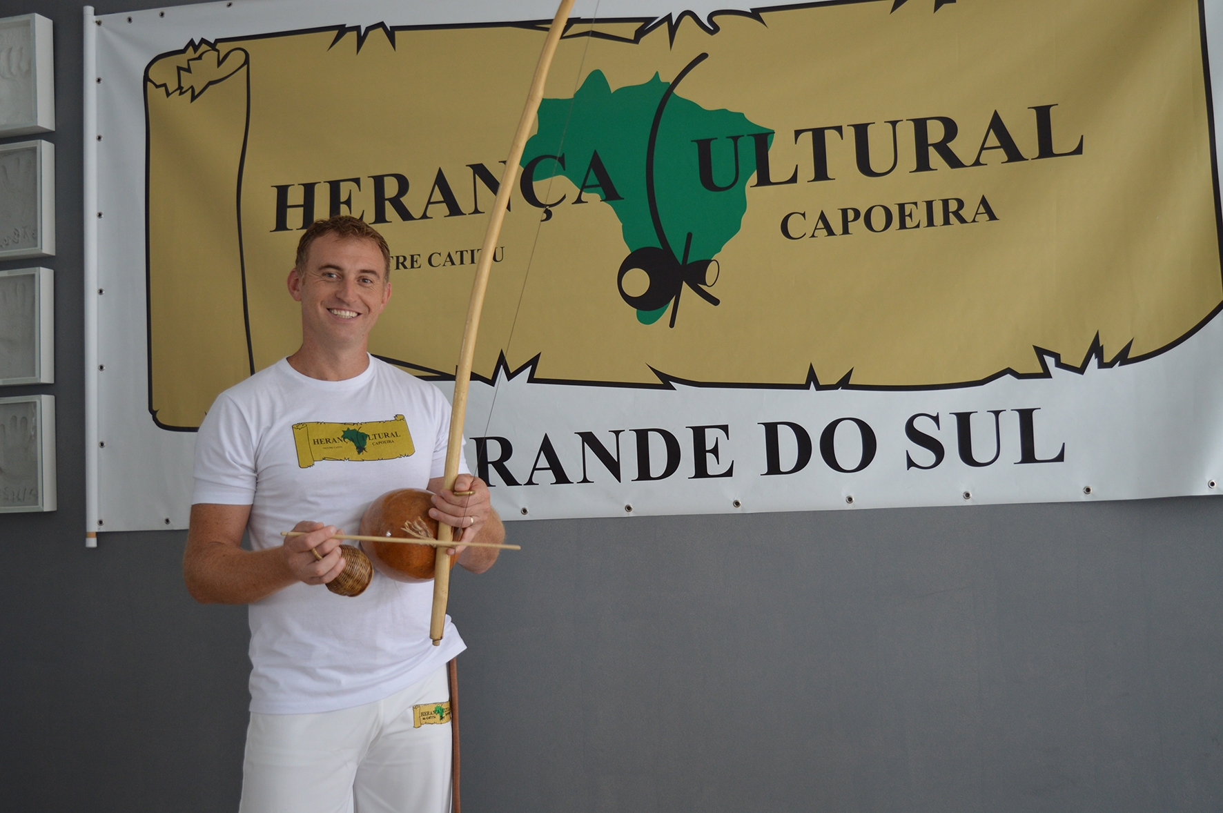 Gabriel Cescon é praticante de capoeira há mais de 25 anos e incentiva as pessoas que querem iniciar na profissão. - Arquivo O Florense