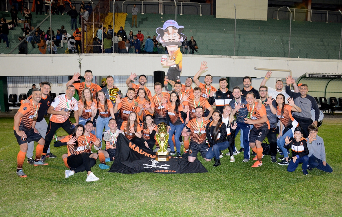 Com as conquistas de 2013, 2015, 2017, 2018 e 2022, o Madruga é o maior detentor de títulos do futebol 7. - Maicon Pan/ Divulgação