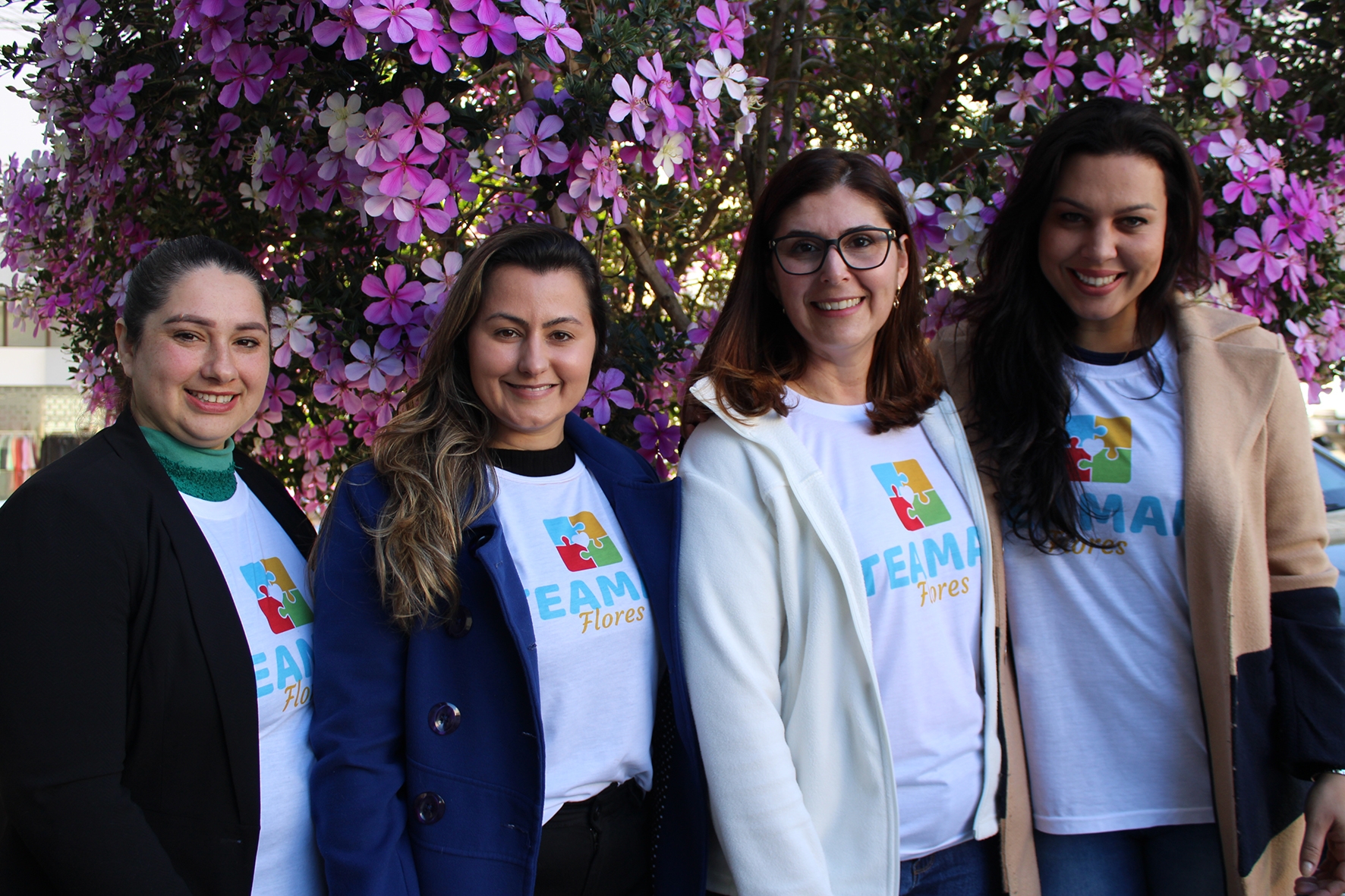 As mães e coordenadoras do grupo: Eliane, Ana Paula, Elaiza e Morgana. - Gabriela Fiorio