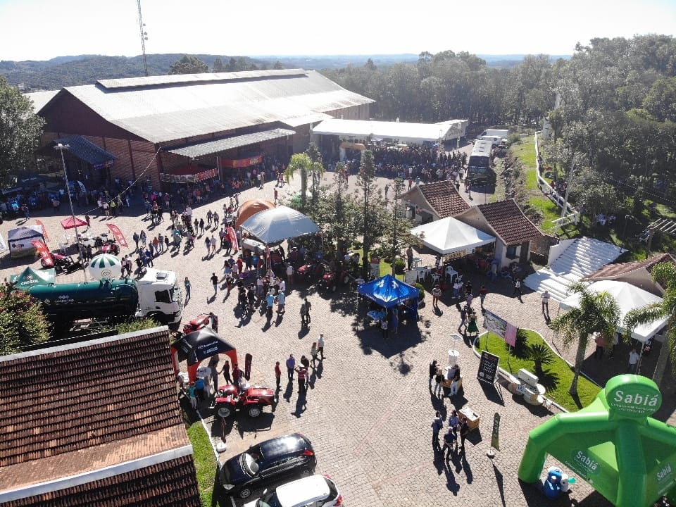 Vista área da Feira Agroshow realizada em 2022. - Marcos Renosto/Divulgação