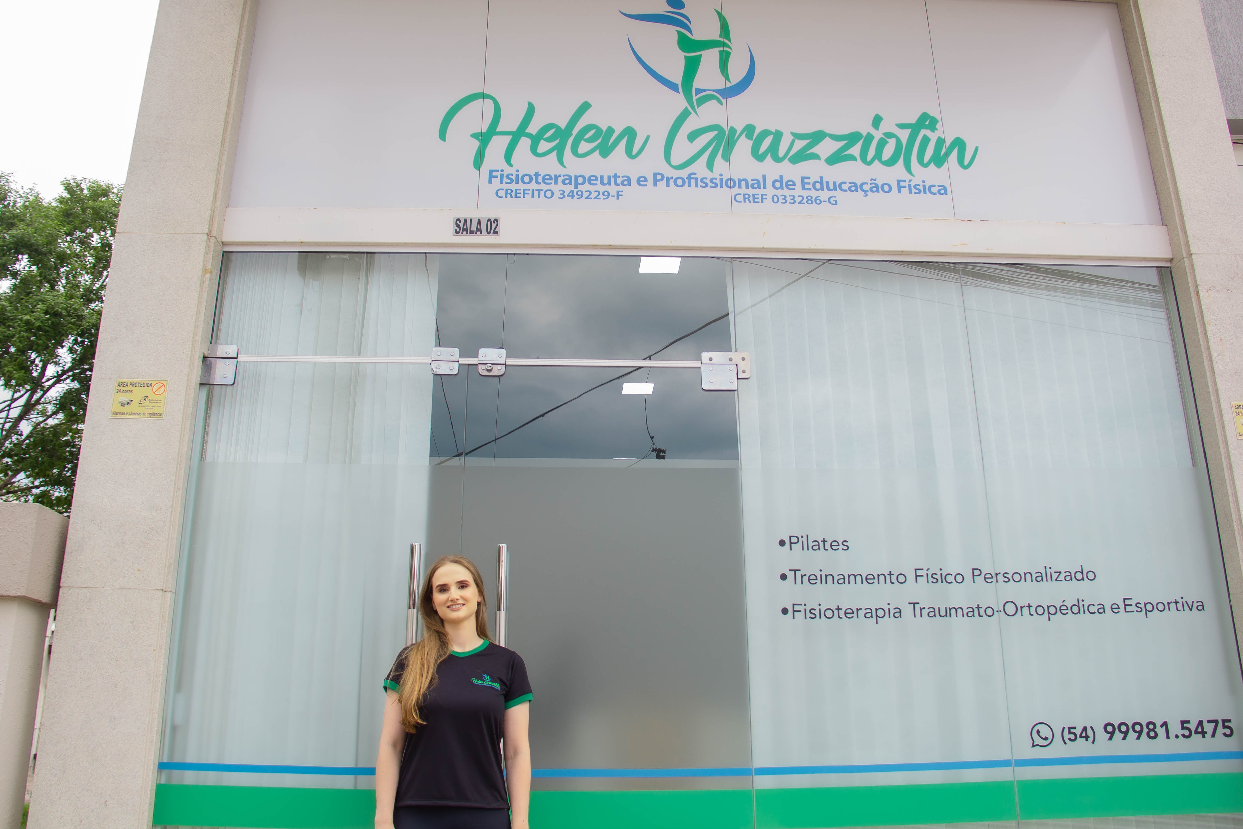 Helen Grazziotin é formada em Educação Física e Fisioterapia. - Kamilla Bassani Galvão/Divulgação