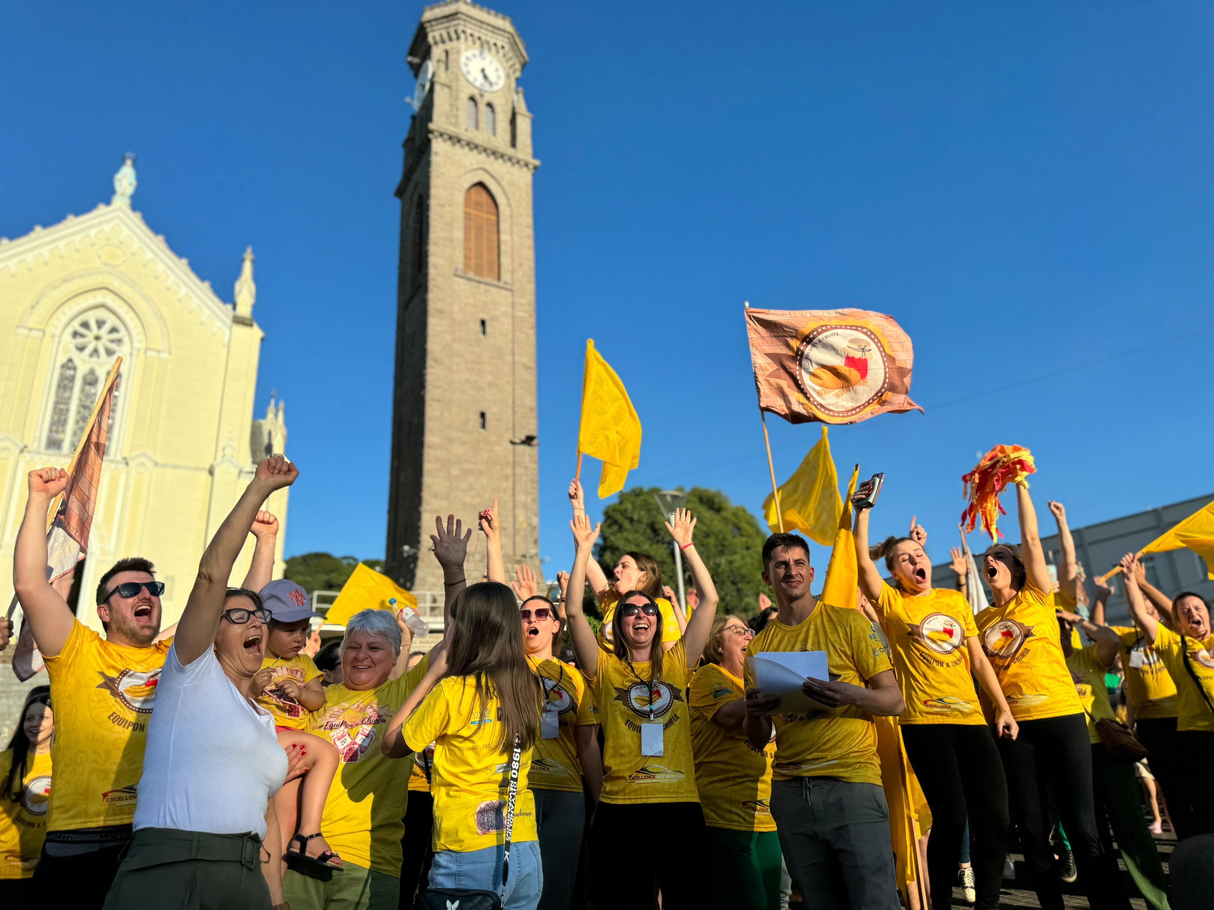 Equipon e Chimia foi a campeão da gincana - Andrelise Cavagnoli/Prefeitura de Flores da Cunha