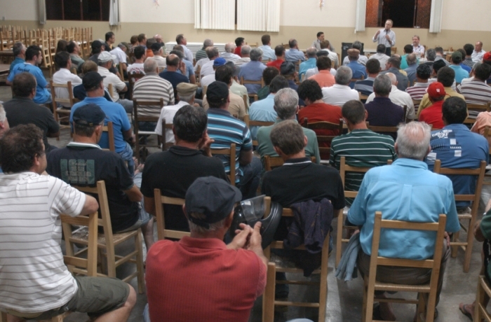 Mais de 100 viticultores participaram do encontro em Otávio Rocha. - Camila Baggio