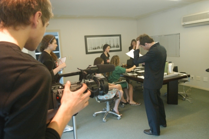 Grupo ensaia filmagens do curta-metragem ‘Garotos do Programa’. - 