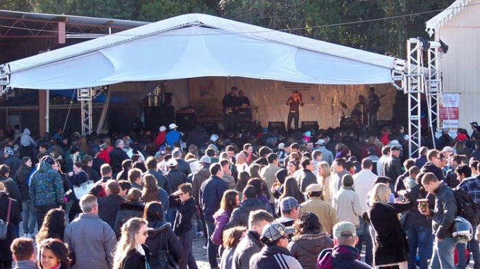 Atrações musicais têm levado bom público ao Parque da Vindima. - Shamila Carpeggiani/Divulgação