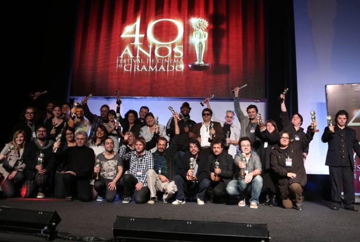 Ganhadores dos Kikitos da 40ª edição do Festival de Cinema. - Edson Vara/PressPhoto/Divulgação