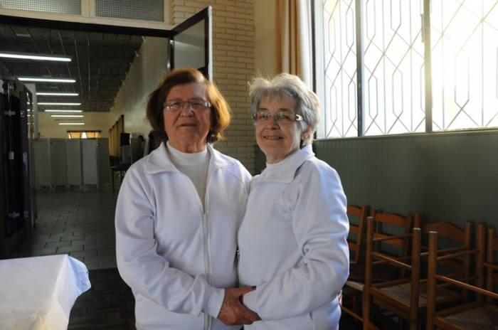 Dorotéia e Aparecida são coordenadoras voluntárias há duas décadas. - Larissa Verdi