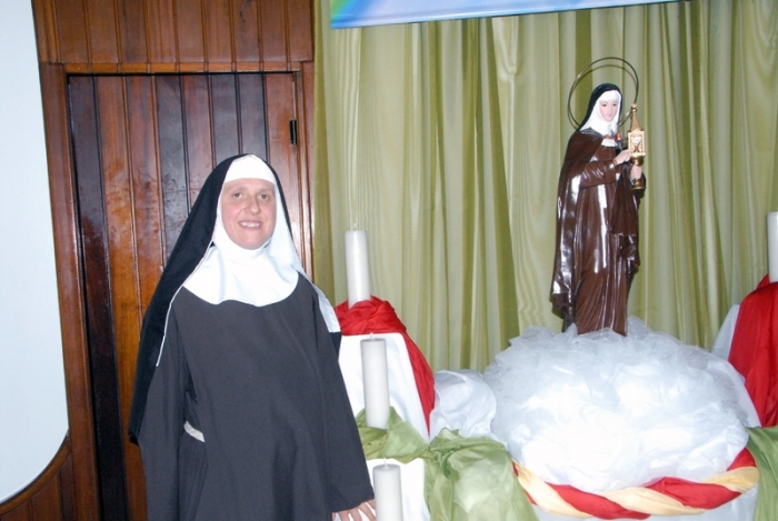 Irmã Clara abraçou a vida religiosa aos 18 anos, esteve no seminário das Murialdinas e em 1987 ingressou no Mosteiro florense. - Danúbia Otobelli