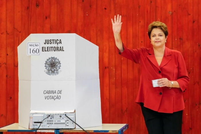 Presidente Dilma Rousseff votou pela manhã em Porto Alegre. - Ichiro Guerra/Coligação Com a Força do Povo/Divulgação